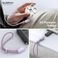 SURPHY 2 Pack Phone Lanyard for Cellphone Case, Phone Wrist Strap for Case, Cellphone Strap with 2-Color Braided, Charm Wrist Lanyard for Women and Men, Lilac & Gray