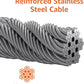 Amazon Basics Tie-Out Cable for Dogs up to 90 lbs, 25 feet, White