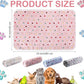 Reginary 4 Pcs Waterproof Guinea Pig Blankets Washable Small Animal Fleece Bedding Absorbent Guinea Pig Cage Liners Reusable Pet Pee Pad Sleep Mat for Hamster Ferret(Colorful Dot,24 x 16 Inch)