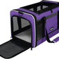 Per Carrier for Cat 18x11x11 Inch FAA Complaint, Kitten Taxi Top Load Soft Cloth Bag, Small Animal Portable in Cabin Crate Shih Tzu Dog Kennel Carry Case, 4-Sided-Ventilated Kitty Purse Purple