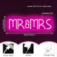Mr&Mrs Neon Sign 1-10 Levels Dimmable USB Neon Lights for Wall Bedroom Dorm Wedding Party bar Decoration Bedroom Neon Signs for Wall Decoration Valentine's Day Gift 5V (Pink)