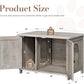 JY QAQA Cat Litter Box Enclosure,Litter Box Furniture Hidden with Barn Door,Wooden Washroom Furniture,Cat House,Fit Most of Litter Box