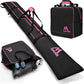 Ski Bag and Boot Bag Combo,Padded Ski Bag Set for Air Travel,Snow Ski Bags for Adults,Water- resistant Ski Boot Bag Fits for Skis Up to 200 CM and Boots Up To Size US13