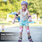 Simply Kids Knee and Elbow Pads with Wrist Guards, HardSoft Pad Tech. - CPSIA Certified Protective Gear Set - Inline Roller Skate Skateboard Bike Knee Pads for Kids Child Girls Boys Toddler Youth