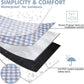 Extra Large Picnic Blanket 80''x 60'' Waterproof Foldable Picnic Mat for Beach, 5-Layer Outdoor Blanket for 6 to 8 Adults,Camping Grass Lawn Park Accessories Couple Park Wedding Registry(Blue Gray)
