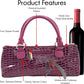 Wine Clutch Bag (Thermal Insulated) Trendy Women’s Carry Tote | Holds Red & White 750mL Bottles | Trendy Fashion | Incl. Portable Waiter-Style Corkscrew