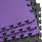 Xspec 1" Extra Thick 48 sq ft Reversible EVA Gym Foam Floor Mat Tiles (24" x 24"), Steel Pattern, 12 pcs, Black/Purple