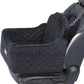 Dog Car Seat for Small Dogs Under 30lbs, Detachable Washable Pet Booster Seat with Safety Belt & Storage Pockets, Travel Car Bed, Black