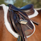 Equinavia Eidsvoll Close Contact English Saddle Pad | Horse Saddle Pad with Shock Absorbing Fleece Top | Hook & Loop Billet Straps, Secure Fit | Breathable for All Riding Styles