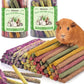 Bissap 72 PCS Rabbit Chew Sticks, Natural Timothy Hay Pumpkin Sugar Beet Carrot Strawberry Rose Dahlberg Daisy Forget-me-not Flower Treat for Bunny Chinchilla Guinea Pig Hamster Small Pet Molar Snack