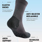 Compression Crew Running Socks: Athletic Socks for Men Women with Cushion,3 Pairs Work Hiking Basketball Sport Socks