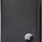 Polare Luxury RFID Blocking Leather Passport Holder Travel Wallet For Men and Women (Black with AirTag Slot)