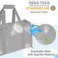 Pet Carrier Soft Side Cat Carrier Collapsible Travel Puppy Carrier Bag TSA Airline Approved Kitten Carrier Bag for 15 lbs Small Pets (Gray)