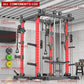 Power Cage Multi-Function Power Rack with Cable Crossover System,1800 LBS Capacity Squat Rack with Weight Bench,for Home Gym
