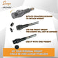 SUNYA Archery Bow Stabilizer for Compound Bow, Carbon Fiber Body Flexible Core, Damping System and Weights Kit, 8",10",12" 15" in Expedition Series