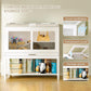 Hamster Cage with Storage Cabinet, Guinea Pig Cage for Small Animals, Large Hamster Cage and Habitat with Easy View Acrylic Panels and Pull Out Drawer for Hamster, Rabbit, Hedgehog, Easy to Clean