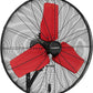 Pro 9500 CFM 24" Outdoor IP44 Waterproof Wall Mount Fan, 3-Speed Oscillating Metal Fans with Enclosure Motor, Heavy Duty Wall Fan for Patio, Warehouse, Garage, and Jobsite
