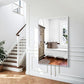 Silver Bathroom Mirror,55x36 inch Wall Mirror for Bathroom Wall Mounted,Large Rectangle Mirror for Bathroom Over Sink,Modern Metal Frame for Living Room,Bedroom Entryway,Horizontal/Vertical