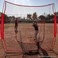 PowerNet Baseball Softball Practice Net 7x7 with Baseball Accessories for Practice Pitching, Batting & Fielding, Ball Caddy, Weighted Baseballs, Tee
