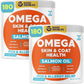 Omega 3 Fish Oil for Dogs Bundle - Skin&Coat Chews - Dry&Itchy Skin Relief + Allergy Support - EPA&DHA Fatty Acids - Natural Salmon Oil Chews Promotes Heart, Hip&Joint Support -360 Chews - Made in USA