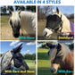 EquiVizor 95% UV Eye Protection (Mini) Standard Horse Fly Mask - Help with Uveitis, Corneal Ulcer, Light Sensitivity. Designed to Stay On Your Horse, Off The Ground.