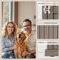 Dog House - Resin Outdoor Dog Kennel with Ventilated Design, Waterproof Dog Bed Shelter for Backyard, Garden & Patio