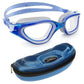 AqtivAqua Swimming Goggles, DX Wide View Swim Goggles for Adult Men Women, Anti Fog No Leaking