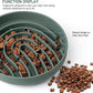 Coomazy Large Silicone Slow Feeder Dog Bowls, Interactive Puzzle Toy for Pets Food Training, Keeps Dogs Busy, Prevents Puppy Overeating (Dark Green, Large: 3.2Cup)