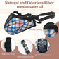 Dog Muzzle for Small Large Dogs - Soft Nylon Basket Muzzle with Adjustable Strap, Breathable Mesh Design Prevents Biting Chewing Licking Eating - Ideal for Training, Grooming & Vet Visits (Blue, M)