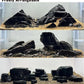 Unocho Fish Tanks Stone 20LB Natural Black Slate Rocks for Aquariums Decorative Aquascaping Stone for Reptile Terrariums, Bonsai Gardens & Outdoor 3-9inches(8PCS)