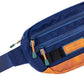 Wilderdog Utility Fanny Pack stores Treats, Balls, Keys in 3 Pockets with adjustable strap and Poop Bag dispenser (Pacific Blue)