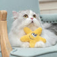 Interactive Catnip Cat Plush Toy, Ocean Theme, 5'', for All Breed Size Cats (Starfish)