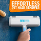Triton Pet Hair Remover w/Fur Trapping Compartment - Easy to Use Pet Hair Removal Tool - Cat & Dog Hair Remover for Couch, Furniture, Clothes, Bedding, Car - Reusable Lint Roller