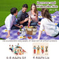 Extra Large Picnic Blanket Waterproof,80"x 80"Foldable Machine Washable Beach Blanket,Outdoor Blanket for 6-8 Adults,Suitable for Indoor Crawling,Park Beach,Camping,Hiking,Family Travel(Purple)
