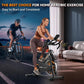 Exercise Bike, Wenoker Stationary Bike for Home, App Supported Indoor Bike with Silent Belt Drive, Heavy Flywheel, Multi-grips Handlebar and Upgraded Digital Display