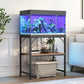 20 Gallon Fish Tank Stand, Aquarium Stand with 2-Tier Storage Shelves, Heavy Duty Breeder Turtle Terrarium Stand Rack for Home Office, 24.0" L x 11.8" W x 24.4" H, Rustic Brown FTHR2001