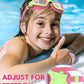 Kids Swim Goggles,Swimming Goggles for Kids 6-14, Anti-Fog UV Protection Pool Glasses for Boys Girls