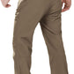Outdoor Ventures Men's Lite Waterproof Windproof Fleece Lined Warm Hiking Ski Snow Pants Expandable-Waist