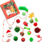 Fashion's Talk Holiday Festive Red Variety Pack Gift Box Cat Toy with Catnip, Box 20 Count