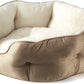 Asvin Small Dog Bed for Small Dogs, Cat Beds for Indoor Cats, Pet Bed for Puppy and Kitty, Extra Soft & Machine Washable with Anti-Slip & Water-Resistant Oxford Bottom, Light Brown, 20 inches