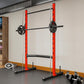 Soozier Squat Rack with Pull-Up Bar, Adjustable Power Rack with Barbell Bar, Multi-Functional Bench Press Rack for Home Gym Strength Training