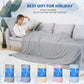 HOMFINE Cooling Blankets for Hot Sleepers - Summer Blanket Thin Lightweight Breathable Soft Double Side Enhanced Cooling for Bed Couch Sofa, Keep Cool for Night Sweats (Grey, 60 x 80 inches)