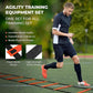 Agility Ladder Speed Training Equipment Set-2x 20ft Agility Ladder,12 Soccer Cones,4 Adjustable Hurdles, Jump Rope, Running Parachute| Basketball Football Soccer Training Equipment for Kids Adults