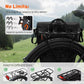 Bike Pannier Bag 27L Waterproof Bicycle Rear Rack Bag, Large Capacity Expandable Cargo Rack Bag with Reflective Strips, Adjustable Buckles for Cycling Traveling Commuting