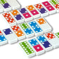 Melissa & Doug Dominoes Tabletop Game with 28 Colorful Tiles in Wooden Storage Box