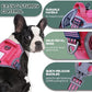 BUMBIN Tactical Dog Harness for Small Dogs No Pull, Famous TIK Tok No Pull Puppy Harness, Fit Smart Reflective Pet Walking Harness for Training, Adjustable Dog Vest Harness with Handle Pink S