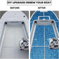 FOCEAN Boat Flooring EVA Foam Boat Decking Faux Teak Marine Flooring Boat Mat Boat Carpet Sheet for Motorboat RV Yacht Kayak Surfboard, 94.5"x 47.2"/35.4"/23.6"/15.7"