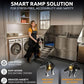 KANIS Professional Dog Washing Station - 304 Stainless Steel Pet Wash Sink & Grooming Bath Tub for Home with Ramp, Shower, Floor Grate, Storage Drawers, and Faucet for Large, Medium & Small Pets