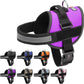 Dogline Dog Harness, Reflective No-Pull Adjustable Vest with Handle, Breathable No-Choke Harness for Small, Medium or Large Dogs Room for Patches Girth 18 to 24 in Purple