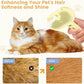 3 in 1 Cat Steam Brush, Pet Spray Hair Removal Comb for Shedding & Grooming, Water Brush for Cats Dogs Small Animals Long Short Haired with One-Click Release Button(Yellow)